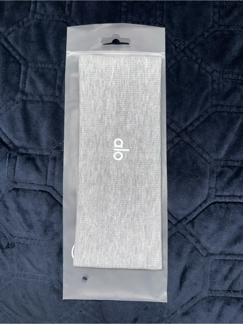 ALO Yoga Light Gray Ribbed Headband